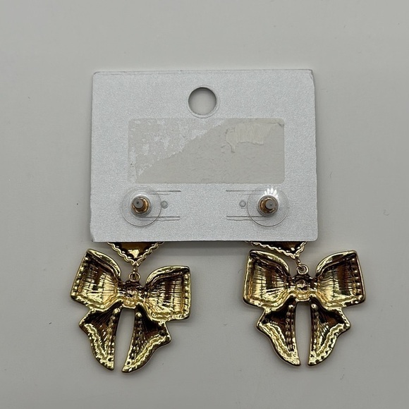 SUGARFIX by Baublebar Heart and Ribbon Earrings Nickle Free - Picture 2 of 2